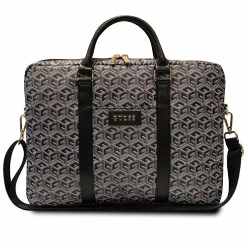 Guess laptop táska 16" GUCB15HGCFSEK GCube Stripes, fekete