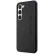 AMG Carbon Stripe&Embossed Samsung Galaxy S23 Plus AMHCS23MBLSCA, hátlap, tok, fekete