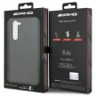 AMG Carbon Stripe&Embossed Samsung Galaxy S23 Plus AMHCS23MBLSCA, hátlap, tok, fekete