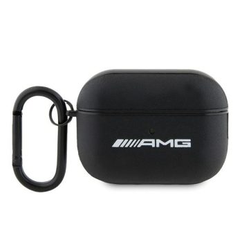   AMG AMAP2SLWK AirPods Pro 2 (2022/2023) cover Leather tok, fehér Logo tok, fekete