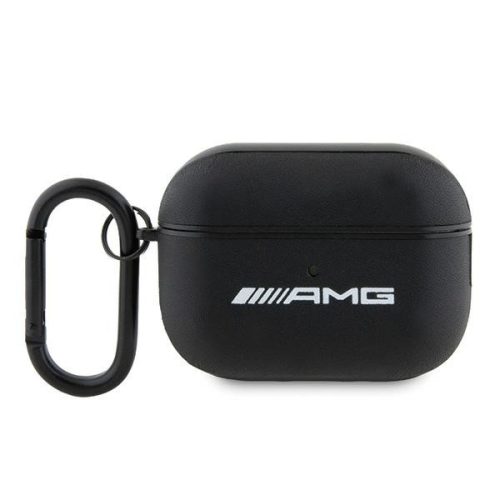 AMG AMAP2SLWK AirPods Pro 2 (2022/2023) cover Leather tok, fehér Logo tok, fekete