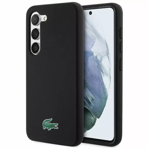 Lacoste LCHCS23SSLOK Samsung Galaxy S23, hátlap, tok Silicone, fekete