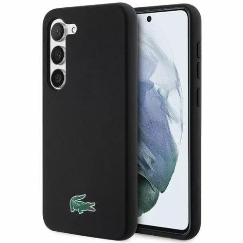 Lacoste LCHCS23MSLOK Samsung Galaxy S23 Plus, hátlap, tok Silicone, fekete