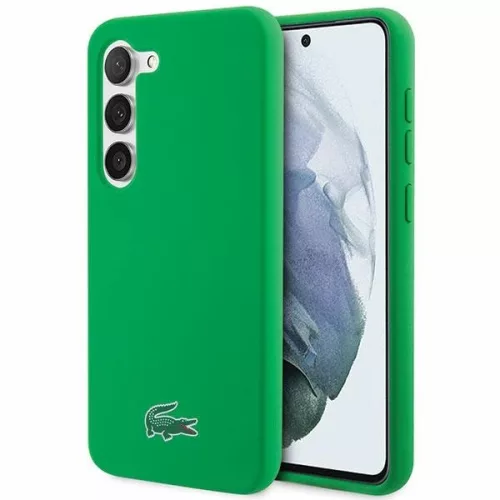 Lacoste LCHCS23MSLON Samsung Galaxy S23 Plus hátlap, tok Silicone, zöld