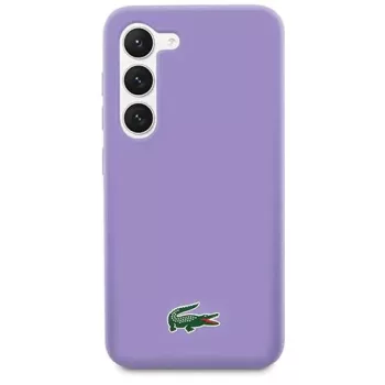   Lacoste LCHCS23SSLOU Samsung Galaxy S23 S911hátlap, tok Silicone, lila
