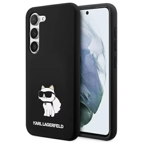Karl Lagerfeld case Samsung Galaxy S23 Plus KLHCS23MSNCHBCK hardcase Silicone Choupette tok, fekete