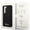 Guess GUHCS23MSLSMK Samsung Galaxy S23 Plus hátlap, tok Silicone Vintage Gold Logo, fekete