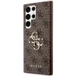 Guess GUHCS23L4GMGBR 4G Big Metal Logo Samsung Galaxy S23 Ultra hátlap, tok, barna