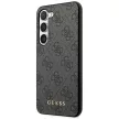 Guess GUHCS23SG4GFGR Samsung Galaxy S23 hátlap, tok 4G Metal Gold Logo, szürke