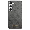 Guess GUHCS23SG4GFGR Samsung Galaxy S23 hátlap, tok 4G Metal Gold Logo, szürke