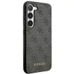 Guess GUHCS23SG4GFGR Samsung Galaxy S23 hátlap, tok 4G Metal Gold Logo, szürke