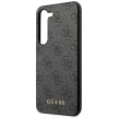 Guess GUHCS23SG4GFGR Samsung Galaxy S23 hátlap, tok 4G Metal Gold Logo, szürke