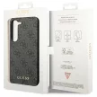 Guess GUHCS23SG4GFGR Samsung Galaxy S23 hátlap, tok 4G Metal Gold Logo, szürke