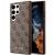 Guess GUHCS23LG4GFBR Samsung Galaxy S23 Ultra hátlap, tok 4G Metal Gold Logo, barna