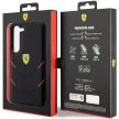 Ferrari FEHCS23MPBAK Hot Stamp Lines Samsung Galaxy S23 Plus, hátlap, tok, fekete