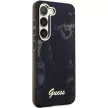 Guess GUHCS23SHTMRSK Samsung Galaxy S23 hátlap, tok Golden Marble Collection, fekete