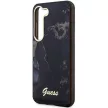 Guess GUHCS23SHTMRSK Samsung Galaxy S23 hátlap, tok Golden Marble Collection, fekete