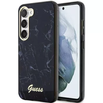   Guess GUHCS23MPCUMAK Samsung Galaxy S23 Plus hátlap, tok Marble, fekete