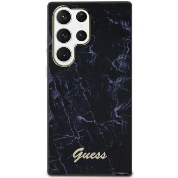   Guess GUHCS23LPCUMAK Samsung Galaxy S23 Ultra hátlap, tok Marble, fekete