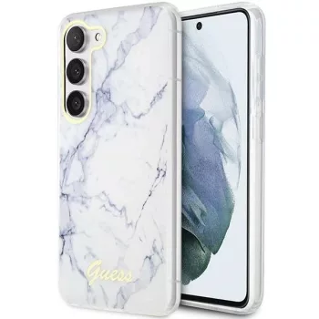   Guess GUHCS23MPCUMAH Samsung Galaxy S23 Plus hátlap, tok Marble, fehér