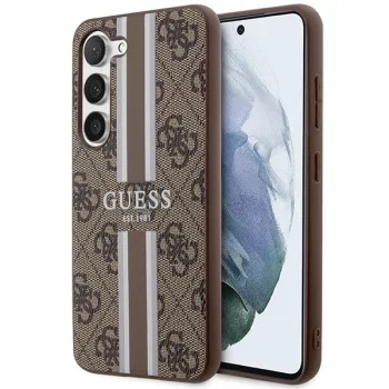   Guess GUHCS23MP4RPSW Samsung Galaxy S23 Plus hátlap, tok 4G Printed Stripe, barna