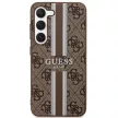 Guess GUHCS23MP4RPSW Samsung Galaxy S23 Plus hátlap, tok 4G Printed Stripe, barna