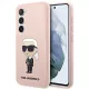 Karl Lagerfeld Silicone Ikonik Samsung Galaxy S23 Plus KLHCS23MSNIKBCP, hátlap, tok, rózsaszín