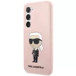 Karl Lagerfeld Silicone Ikonik Samsung Galaxy S23 Plus KLHCS23MSNIKBCP, hátlap, tok, rózsaszín