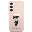 Karl Lagerfeld Silicone Ikonik Samsung Galaxy S23 Plus KLHCS23MSNIKBCP, hátlap, tok, rózsaszín