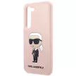 Karl Lagerfeld Silicone Ikonik Samsung Galaxy S23 Plus KLHCS23MSNIKBCP, hátlap, tok, rózsaszín