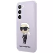 Karl Lagerfeld Silicone Ikonik Samsung Galaxy S23 Plus KLHCS23MSNIKBCU, hátlap, tok, lila