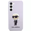 Karl Lagerfeld Silicone Ikonik Samsung Galaxy S23 Plus KLHCS23MSNIKBCU, hátlap, tok, lila