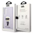 Karl Lagerfeld Silicone Ikonik Samsung Galaxy S23 Plus KLHCS23MSNIKBCU, hátlap, tok, lila