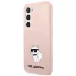 Karl Lagerfeld Silicone Choupette Samsung Galaxy S23 Plus KLHCS23MSNCHBCP, hátlap, tok, rózsaszín