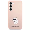 Karl Lagerfeld Silicone Choupette Samsung Galaxy S23 Plus KLHCS23MSNCHBCP, hátlap, tok, rózsaszín