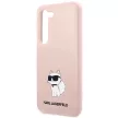 Karl Lagerfeld Silicone Choupette Samsung Galaxy S23 Plus KLHCS23MSNCHBCP, hátlap, tok, rózsaszín