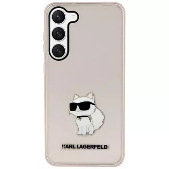   Karl Lagerfeld Samsung Galaxy Samsung Galaxy S23 KLHCS23SHNCHTCP Ikonik Choupette tok, rózsaszín