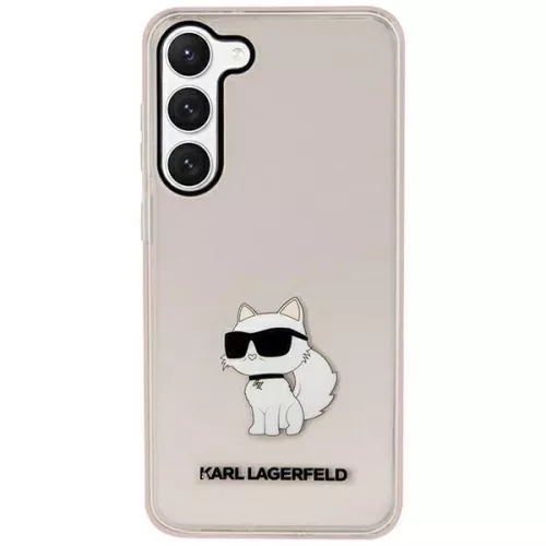Karl Lagerfeld Samsung Galaxy Samsung Galaxy S23 KLHCS23SHNCHTCP Ikonik Choupette tok, rózsaszín