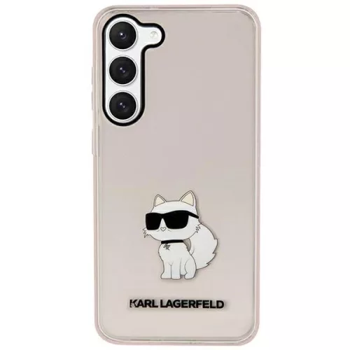 Karl Lagerfeld Samsung Galaxy Samsung Galaxy S23 Plus KLHCS23MHNCHTCP Ikonik Choupette tok, rózsaszín