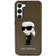 Karl Lagerfeld KLHCS23SHNIKTCK Samsung Galaxy S23 hátlap, tok, fekete Ikonik Karl Lagerfeld Karl Lagerfeld
