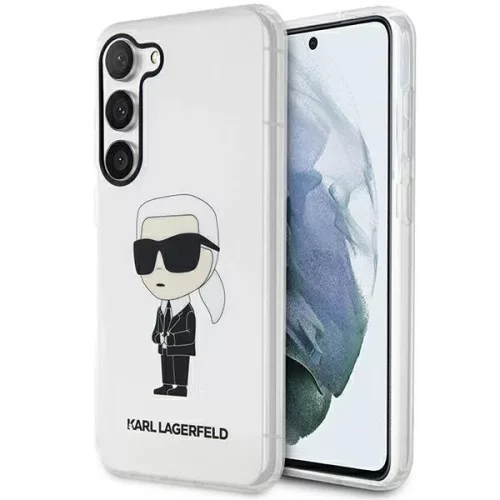 Karl Lagerfeld Samsung Galaxy Samsung Galaxy S23 Plus KLHCS23MHNIKTCT Ikonik Karl Lagerfeld tok, átlátszó