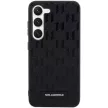 Karl Lagerfeld KLHCS23SSAKLHPK Saffiano Mono Metal Logo Samsung Galaxy S23 hátlap, tok, fekete