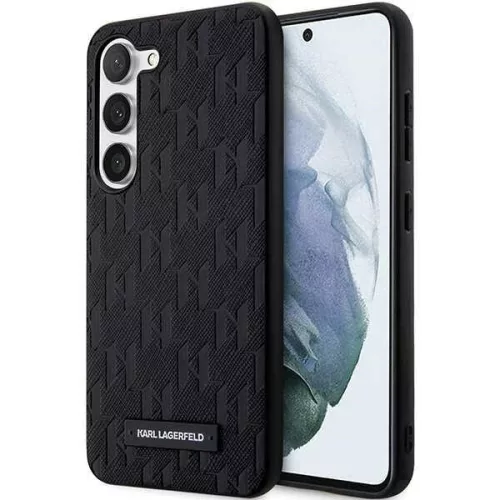 Karl Lagerfeld Samsung Galaxy Samsung Galaxy S23 Plus KLHCS23MSAKLHPK, Saffiano Mono Logoplate tok, fekete