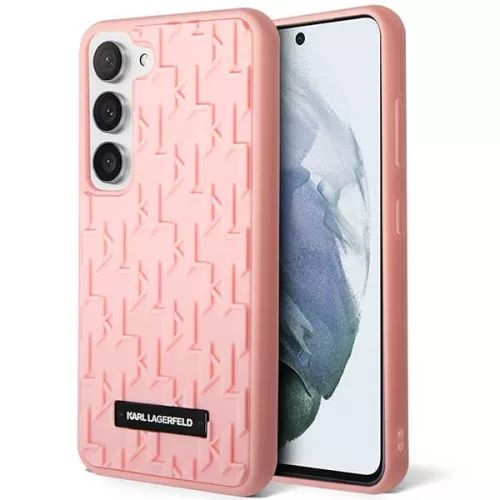 Karl Lagerfeld KLHCS23MRUPKLPP S23 Plus S916 hardcase 3D Monogram tok, rózsaszín