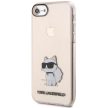 Karl Lagerfeld KLHCI8HNCHTCP iPhone 7/8/ SE 2020 / SE 2022 Ikonik Choupette tok, rózsaszín