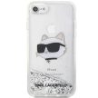 Karl Lagerfeld KLHCI8LNCHCS iPhone 7/8/ SE 2020 / SE 2022 Glitter Choupette Head tok, ezüst
