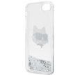 Karl Lagerfeld KLHCI8LNCHCS iPhone 7/8/ SE 2020 / SE 2022 Glitter Choupette Head tok, ezüst