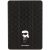 Karl Lagerfeld KLFC10SAKHPKK iPad 10.2" Folio Magnet Allover Cover Saffiano Monogram Ikonik tok, fekete