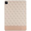Guess 4G Stripe Allover oldalra nyíló tok, iPad Pro 12.9", rózsaszín