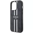 GUESS GUHMP14XP4RPSK iPhone 14 PRO MAX (MagSafe 4G Printed Stripes / tok, fekete)